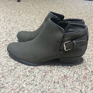 Esprit Grey Buckle Ankle Bootie Boots